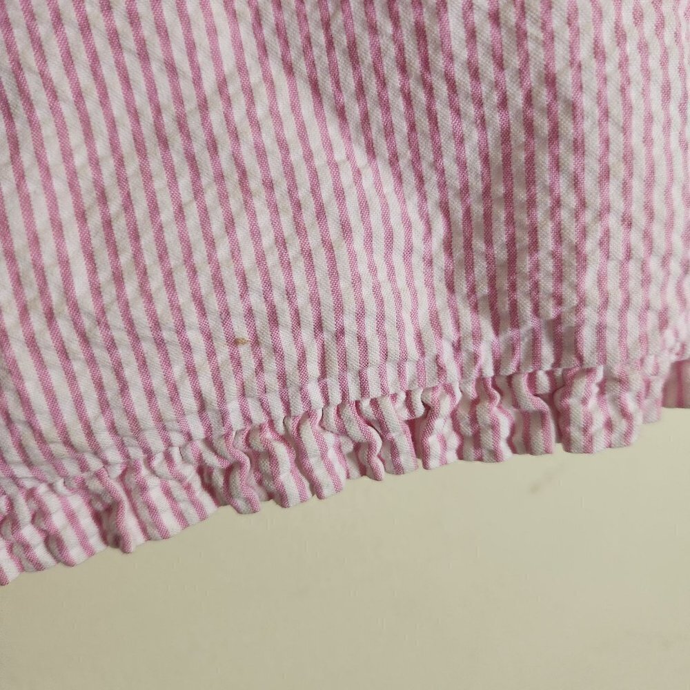 Lilly Pulitzer Callie Pink Seersucker Mini Pencil Skirt Size 10 - Picture 5 of 7